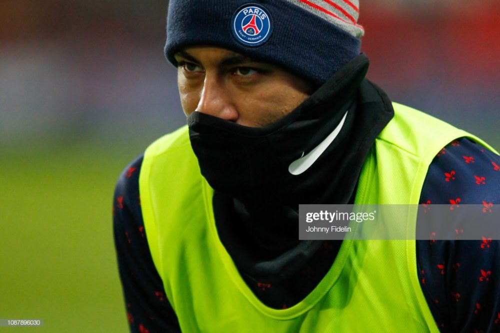 Neymar Jr of Paris Saint Germain during the French Cup