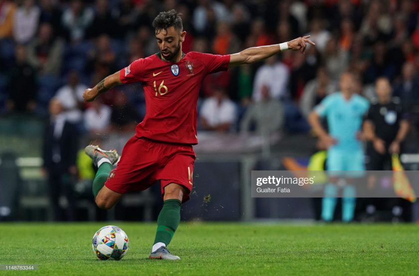  Bruno Fernandes of Portugal and Sporting CP