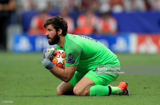 Liverpool goalkeeper Alisson Becker