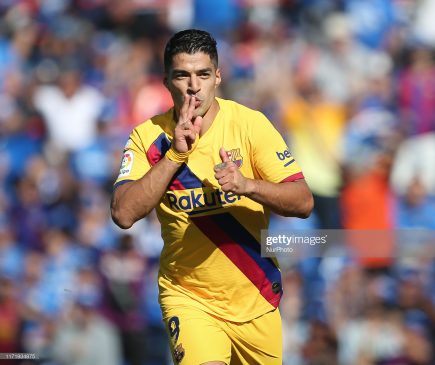 Luis Suarez of FC Barcelona