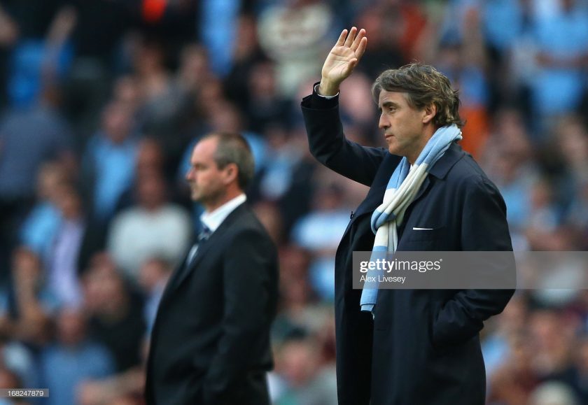 Manchester City Manager Roberto Mancini