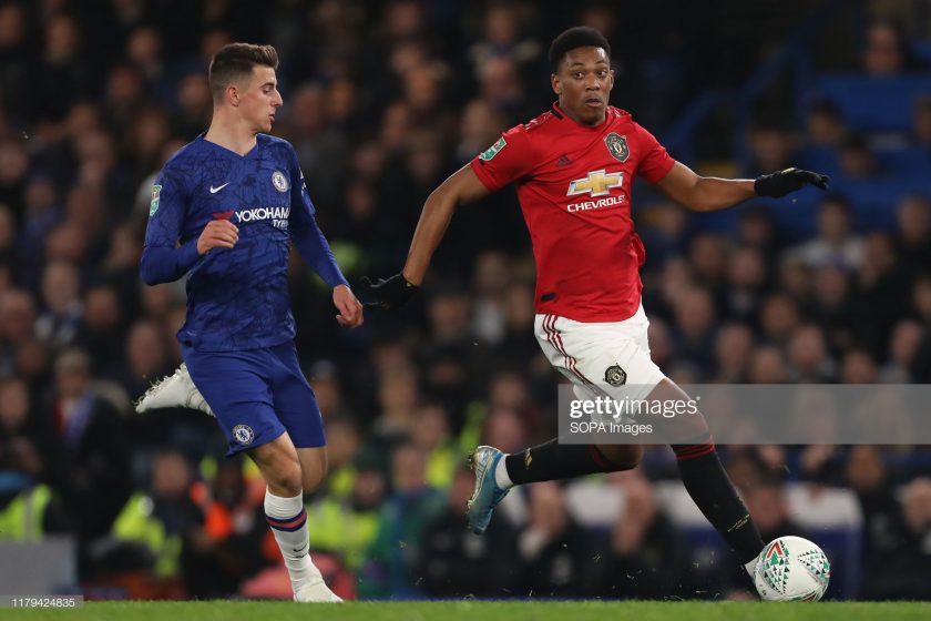 Mason Mount from Chelsea and Anthony Martial from Manchester United