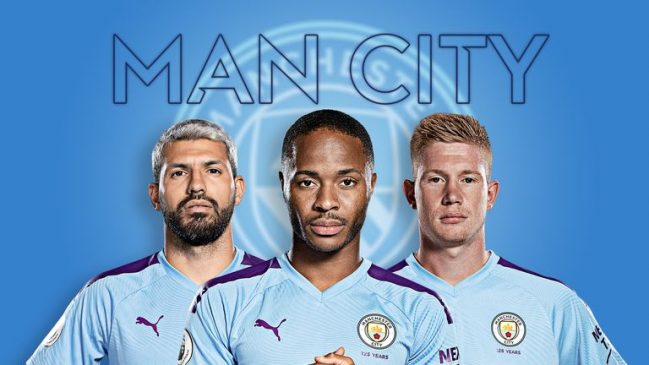aguero, sterling and kevin de bruyne - manchester city