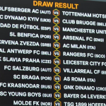 Europa League round of 32 draw - season 2020/2021