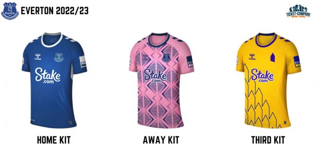 Everton Kit Line up