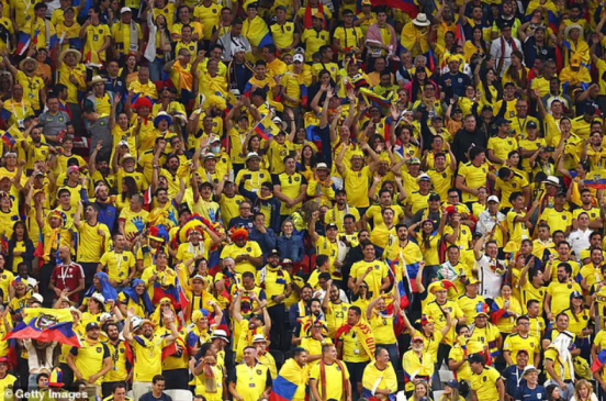 Ecuador fans chanted We want beer